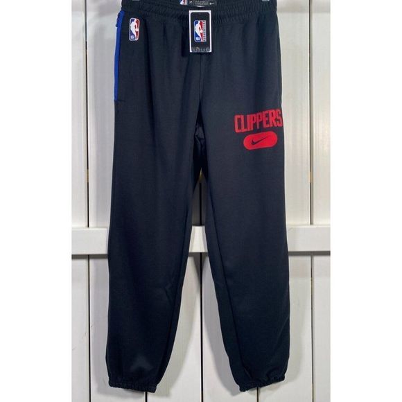 New W/ Tags Nike Los Angeles Clipper On-Court Practice Sweatpants Black XXL-Tall - Picture 1 of 6